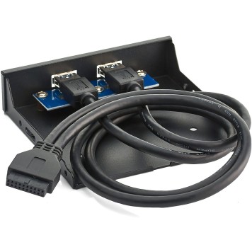 Контроллер Exegate EX280446RUS Планка USB на переднюю панель Exegate U3H-615, 3,5