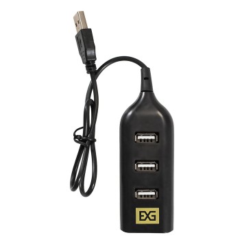USB-концентраторы Exegate EX293976RUS USB-Хаб (концентратор) ExeGate DUB-42 (кабель-адаптер USB2.0 --> 4xUSB2.0, Plug&Play, черный)-1