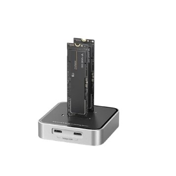 Контроллер KS-is KS-911B Док станция USB для двух накопителей M.2 NVMe, NGFF, USB-C хаб-1