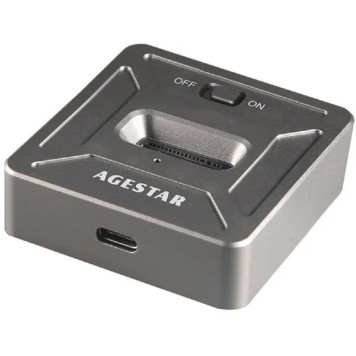 Контейнер для HDD AgeStar 31CBNV1C USB 3.1 SSD M.2 NVME, алюминий, серый, (GRAY)