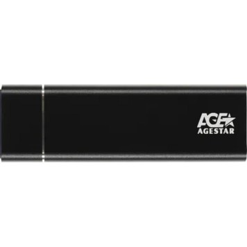Контейнер для HDD AgeStar 3UBNF5C (BLACK) USB 3.1 Type-C  Внешний корпус M.2 NGFF (B-key)  AgeStar 3UBNF5C (BLACK), алюминий, черный-1