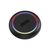 Контроллер ORIENT UHD-524LED, USB 3.2 Gen2 (USB 3.1) док-станция для SSD M.2 M-key NVMe (JMS581DL, поддержка UASP,TRIM), скорость до 10 GB/s, два кабеля подключения USB Type-A + Type-C, подсветка корпуса (33405)
