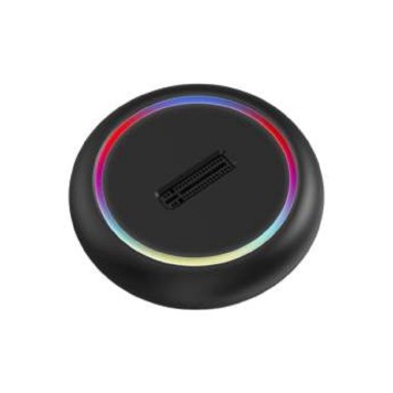 Контроллер ORIENT UHD-524LED, USB 3.2 Gen2 (USB 3.1) док-станция для SSD M.2 M-key NVMe (JMS581DL, поддержка UASP,TRIM), скорость до 10 GB/s, два кабеля подключения USB Type-A + Type-C, подсветка корпуса (33405)