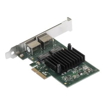 USB-концентраторы Exegate EX292506RUS Сетевой адаптер ExeGate EXE-I350-T2V2 (PCI-E x4 v2.1, порты 2xRJ45 (медные), 10/100/1000Mbps, Gigabit NIC Intel Chipset NHI350AM2)-1