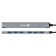USB-концентраторы Exegate EX299790RUS USB-Хаб (концентратор) 7-в-1 ExeGate DUB-761C3 (кабель-адаптер USB Type-A + Type-C --> 6xUSB2.0, 1xUSB3.0, Plug&Play, серебристый)