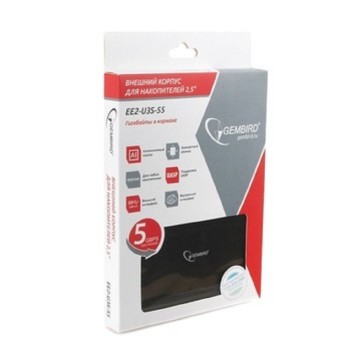Контейнер для HDD Gembird EE2-U3S-55 Внешний корпус 2.5
