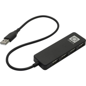 USB-концентраторы 5bites HB24-209BK Концентратор 4*USB2.0 / USB PLUG / BLACK