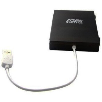 Контейнер для HDD AgeStar SUBCP1 (BLACK) Корпус Black / Пластик / USB 2.0 / SATA Внешний бокс HDD/SSD 2.5 -1