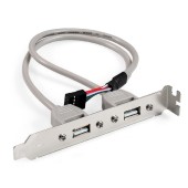 Контроллер Exegate EX298294RUS Планка портов в корпус 2xUSB2.0 ExeGate BrctUSB2-2A (USB 2.0 9pin (IDC 9pin F) --> 2x USB 2.0 Af, кабель 20см)