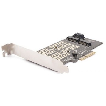 Контейнер для HDD AgeStar AS-MC02 Переходник-конвертер для M.2 SATA SSD+M.2 NVME в PCIe 3.0-1