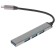 Контроллер ORIENT CU-323, Type-C USB 3.0 (USB 3.1 Gen1)/USB 2.0 HUB 4 порта: 1xUSB3.0 + 3xUSB2.0, USB штекер тип С, алюминиевый корпус, серебристый (31235)