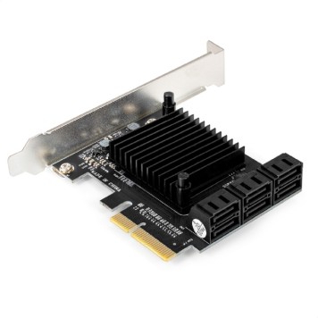 USB-концентраторы Exegate EX296207RUS Контроллер ExeGate EXE-516 (PCI-E x4 v3.0, SATA3 6Gb/s, 6 int, ASMedia Chipset ASM1166)-1