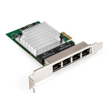 USB-концентраторы Exegate EX296211RUS Сетевой адаптер ExeGate EXE-564 (PCI-E x1 v2.0, 4xRJ45, UTP 10/100/1000Mbps, Realtek Chipset RTL8111H+ASM1184e)