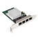 USB-концентраторы Exegate EX296211RUS Сетевой адаптер ExeGate EXE-564 (PCI-E x1 v2.0, 4xRJ45, UTP 10/100/1000Mbps, Realtek Chipset RTL8111H+ASM1184e)