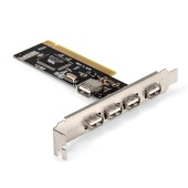 USB-концентраторы Exegate EX281227RUS Контроллер EXE-352 PCI v2.2, 4*USB2.0 ext. + 1*USB2.0 int., VIA Labs Chipset VT6212L
