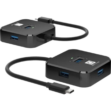 USB-концентраторы 5bites Концентратор HB34C-316BK TYPE-C -> 4*USB3.0 / BLACK