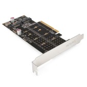 USB-концентраторы Exegate EX298298RUS Переходник ExeGate EXE-597E2 (2 x M.2 M key -> PCI-E x8 v3.0, для установки двух SSD M.2 2230/2242/2260/2280/22110 M key NGFF в слот PCI-E, материнская плата должна быть c функцией
