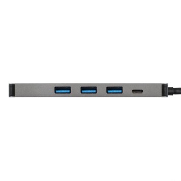 USB-концентраторы Exegate EX293984RUS Док-станция ExeGate DUB-31C/PD/H (кабель-адаптер USB Type-C --> 3xUSB3.0 + PD 60W + HDMI 4K@30Hz, Plug&Play, серый)-2