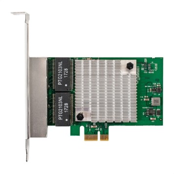 USB-концентраторы Exegate EX296211RUS Сетевой адаптер ExeGate EXE-564 (PCI-E x1 v2.0, 4xRJ45, UTP 10/100/1000Mbps, Realtek Chipset RTL8111H+ASM1184e)-2