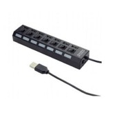 Контроллер Gembird UHB-U2P7-02 Концентратор  USB2.питание блистер