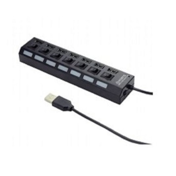 Контроллер Gembird UHB-U2P7-02 Концентратор  USB2.питание блистер