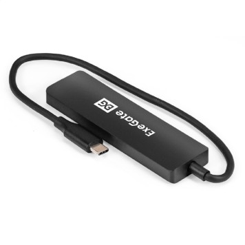 USB-концентраторы Exegate EX296929RUS USB-Хаб (концентратор) 4-в-1 ExeGate DUB-4CP/3 (кабель-адаптер USB Type C --> 4xUSB3.0, Plug&Play, черный)-1