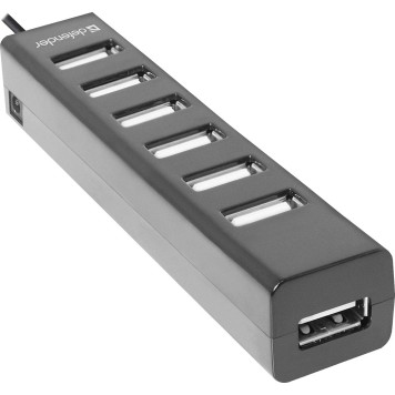 Контроллер DEFENDER Универсальный USB разветвитель Quadro Swift USB2.0, 7 портов (83203)