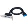 Контроллер Cablexpert Планка USB 3.0 на заднюю панель низкопрофильная, 2 порта USB (CC-USB3-RECEPTACLE-LP)