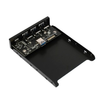 Контроллер Gembird Планка USB 3.0 на переднюю панель 3.5, 3 порта USB и 1 порт Type-C (FP3.5-USB3-3A1C)-1