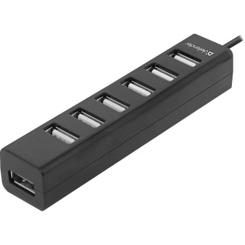 Контроллер DEFENDER Универсальный USB разветвитель Quadro Swift USB2.0, 7 портов (83203)-1