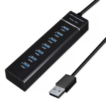 Контроллер KS-is KS-568 USB хаб 7 x USB 2.0 F в USB 3.0 Type A M с БП