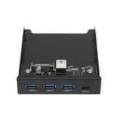 Контроллер Gembird Планка USB 3.0 на переднюю панель 3.5, 3 порта USB и 1 порт Type-C (FP3.5-USB3-3A1C)