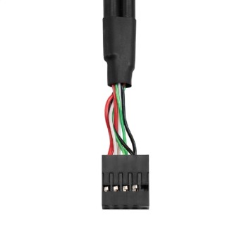 Контроллер Exegate EX298293RUS Планка портов в корпус 2xUSB2.0 ExeGate BrctUSB2-2A-LP (USB 2.0 9pin (IDC 9pin F) --> 2x USB 2.0 Af, кабель 20см, Low Profile)-2