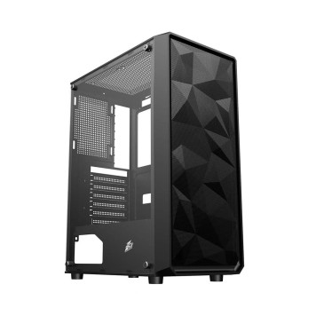 Корпус 1STPLAYER FD3 Black / ATX / 4x120mm LED fans inc. / FD3-BK-4F1-1
