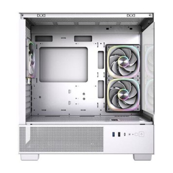 Корпус Powercase Корпус Vision Micro S4W, Tempered Glass, Type-C, 3x 120mm ARGB PWM Fan, ARGB+PWM HUB, белый, mATX  (CVMMSHW-A3)-2