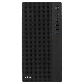 Корпус CBR Корпус mATX Minitower MX12, c БП 500W PSU-ATX500-08EC (500W/80mm), 1*USB 3.0, 2*USB 2.0, HD Audio+Mic, Black PCC-MATX-MX12-500W2-2