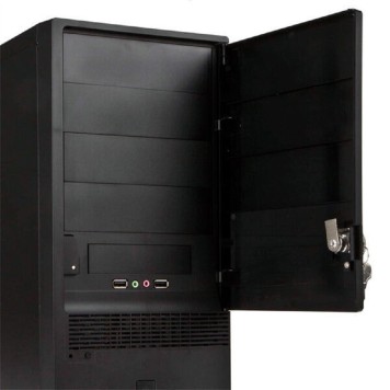 Корпус EC046U3 __ U3*2+A(H)/KEY LOCK NO POWER CORD (BLACK) 6194940-2