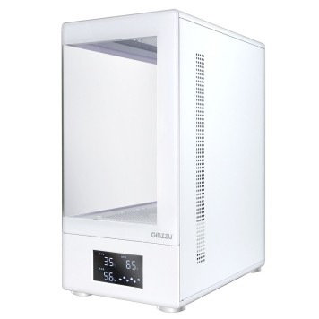корпус Ginzzu RX450D mATX жк. дисплей (Белый)-1