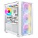 корпус Ginzzu CL640 mATX FAN 4*12FRGB  передняя панель Сетка Белый