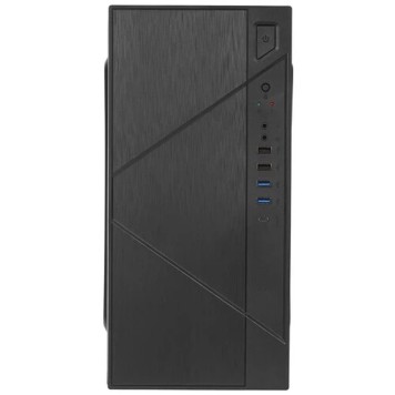 Корпус Foxline FZ-059-SX450R-U32C Case Forza mATX case, black, w/PSU 450W 12cm, w/2xUSB2.0, w/2xUSB3.0, w/1xType-C (USB2.0), w/pwr cord, w/o FAN-1