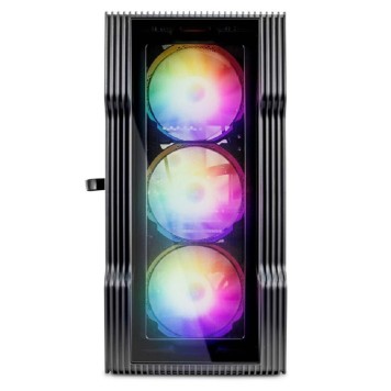 Корпус 1STPLAYER Корпус TRILOBITE T3-G Black / mATX, TG / 4x 120mm LED fans inc. / T3-G-BK-4F1-1