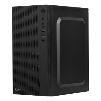 Корпус CBR Корпус mATX Minitower MX12, c БП 550W PSU-ATX550-12MD (550W/120mm), 1*USB 3.0, 2*USB 2.0, HD Audio+Mic, Black PCC-MATX-MX12-550W-1