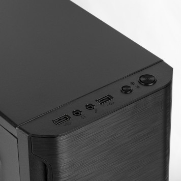 Корпус CBR Корпус mATX Minitower MX10, c БП 400W PSU-ATX400-08EC (400W/80mm), 2*USB 2.0, HD Audio+Mic, Black PCC-MATX-MX10-400W2-2