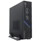 Корпус Foxline FL-109-AD120-DC mITX, w/ ext.PSU 120W, DC-converter, w/2xUSB2.0+2xUSB3.0, 1x40mmFan, black, VESA, w/pwr cord