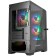 Корпус Powercase Alisio Micro X4B V2, Tempered Glass, 4х 120mm ARGB fans, ARGB HUB, чёрный, mATX  (CAMCXB-A4)