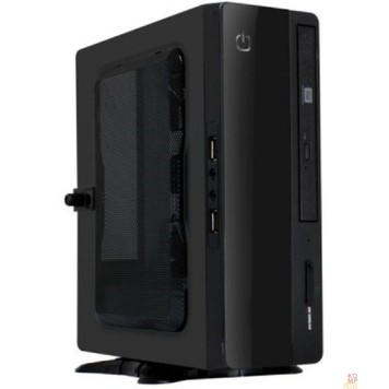 Корпус EQ101BK PM-200ATX  U3.0*2AXXX  Slim Case  (PSU Powerman) 6117414-1