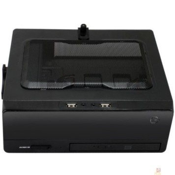 Корпус EQ101BK PM-200ATX  U3.0*2AXXX  Slim Case  (PSU Powerman) 6117414-2