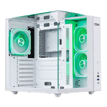 Корпус CBR Корпус ATX Cube X810WT, без БП, 1*USB Type-C, 1*USB 3.0, 1*USB 2.0, HD Audio+Mic, 3*fans, White PCC-ATX-X810WT-WPSU-1