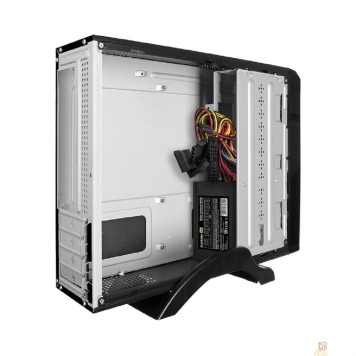 Корпуса Exegate EX268696RUS Корпус MiniITX Exegate MI-208 Black, miniITX/mATX, <M450, 80mm>, 2*USB, Audio-1