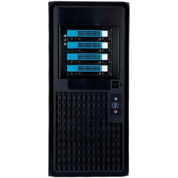 Корпус BigTower InWin PE689BL USB3.0*2+A(HD)+fron fan 120mm*1+rear fan 120mm*1+ 2*2SATA+1*1SATA+Intrusion Switch/ holes for SL20” RACKMOUNT  w/o PSU 6141921-2